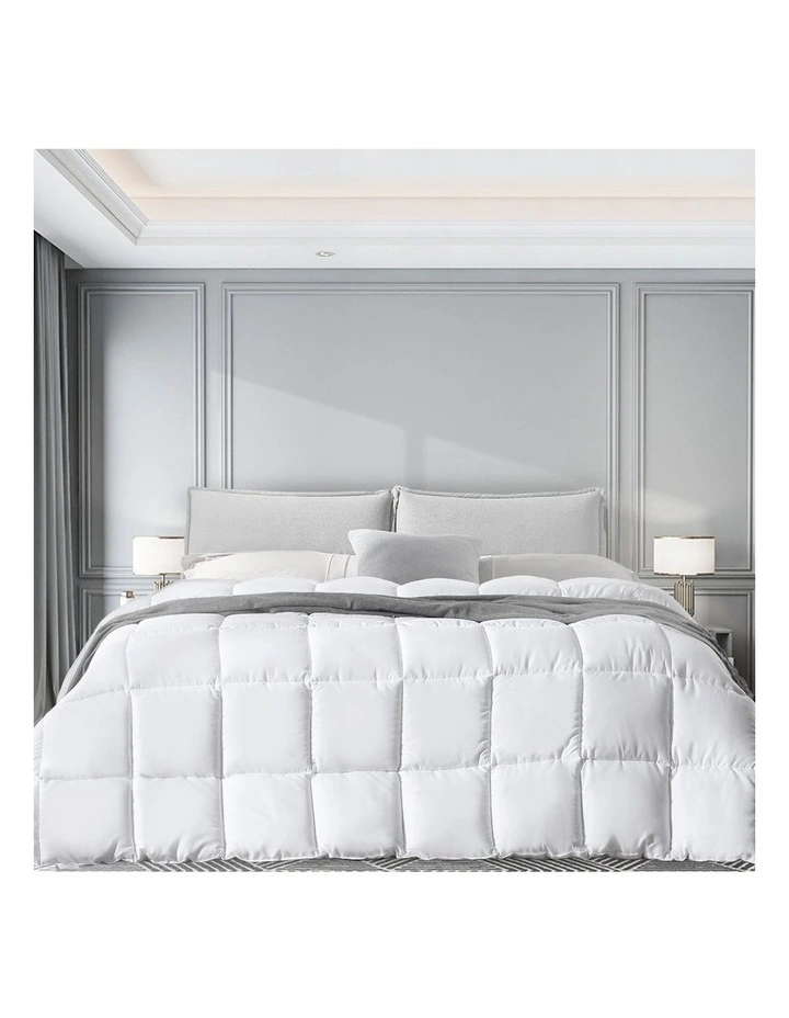 200GSM All Season Quilt Queen Size in White image 5