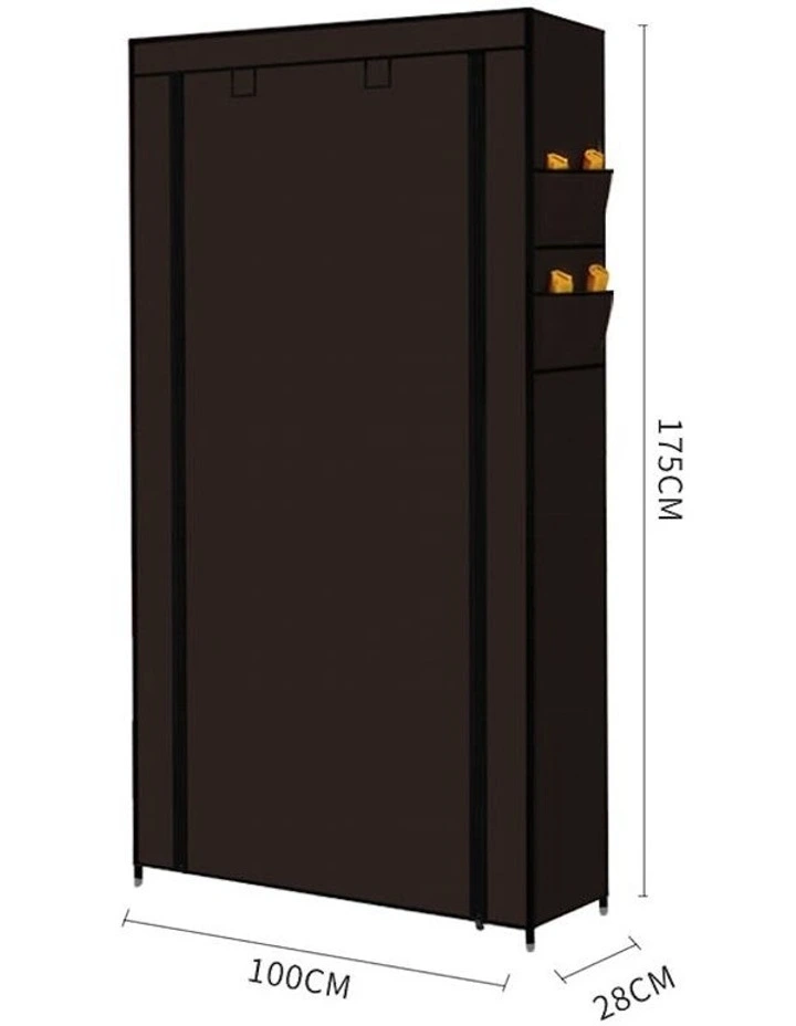 10 Tier Shoe Rack in Brown image 3