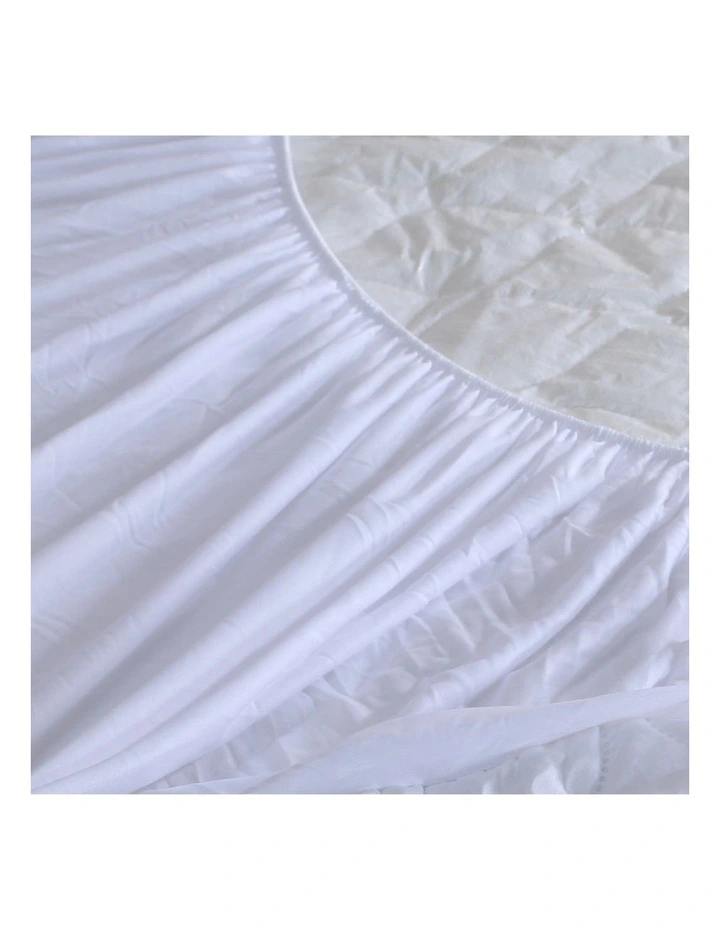 Queen Fitted Waterproof Bed Mattress Protector Covers in White image 4