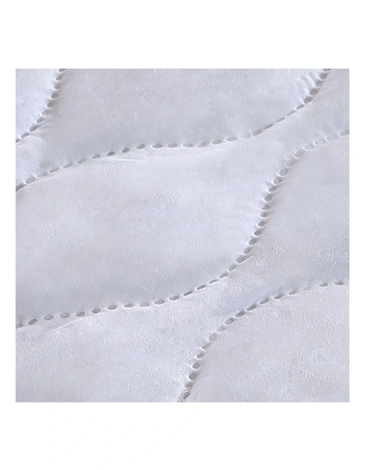 Queen Fitted Waterproof Bed Mattress Protector Covers in White image 6