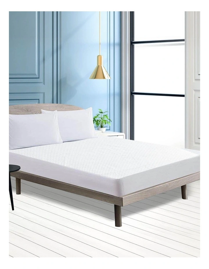 Queen Fitted Waterproof Bed Mattress Protector Covers in White image 7