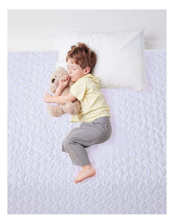 King Waterproof Bed Pad x2 in White image 1