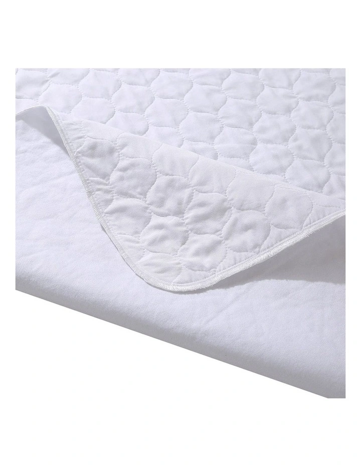 King Waterproof Bed Pad x2 in White image 4