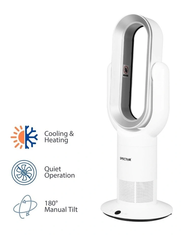 Bladeless Fan Electric Cooler 2 in 1 Air Cool in White image 1