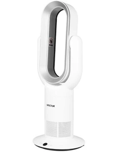 Bladeless Fan Electric Cooler 2 in 1 Air Cool in White