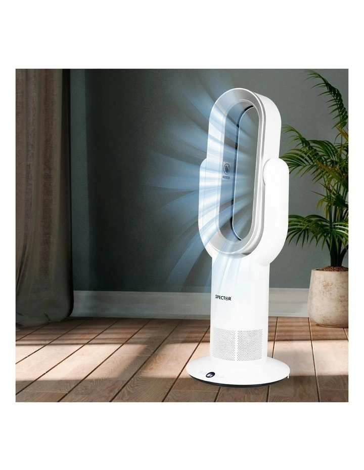Bladeless Fan Electric Cooler 2 in 1 Air Cool in White image 7