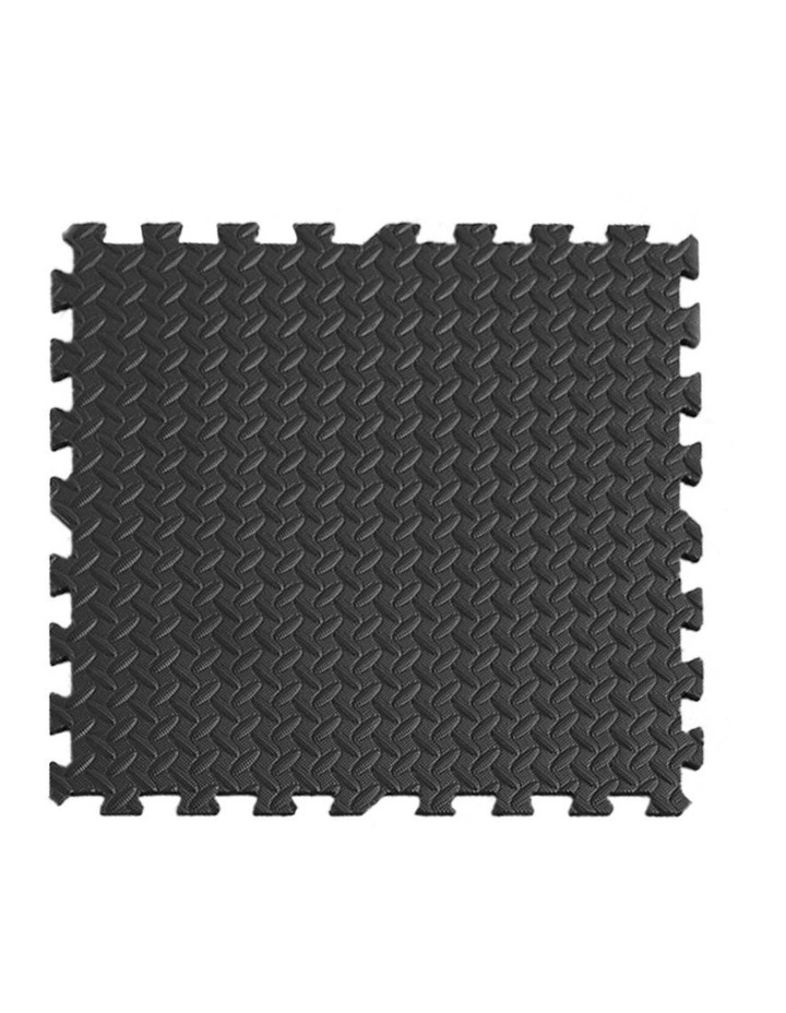 EVA Foam Mat 12 Piece in Black image 2