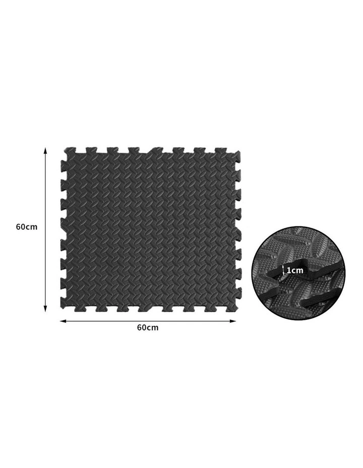EVA Foam Mat 12 Piece in Black image 3