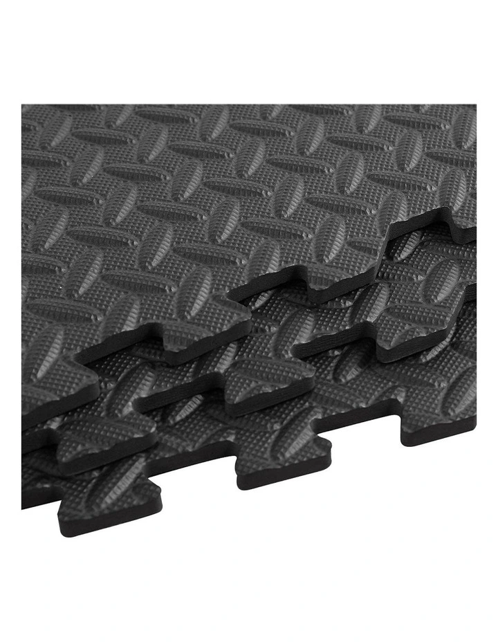 EVA Foam Mat 12 Piece in Black image 6