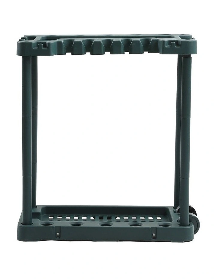 Garden Farm Shed Garage Tools Storage Rack Handles Organizer Holder in Green image 2