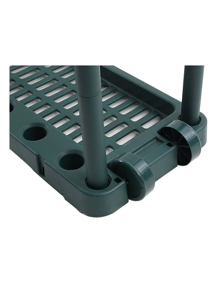 Garden Farm Shed Garage Tools Storage Rack Handles Organizer Holder in Green image 4