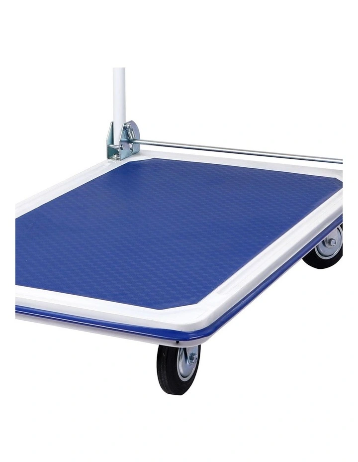 Folding Platform Trolley Hand Truck Foldable Cart Heavy Duty 300kg in Blue image 5