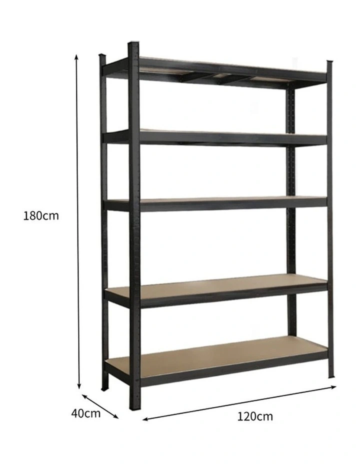 Warehouse Shelving Shelves Steel Pallet Garage Storage1.8X1.2X0.4M in Black image 3