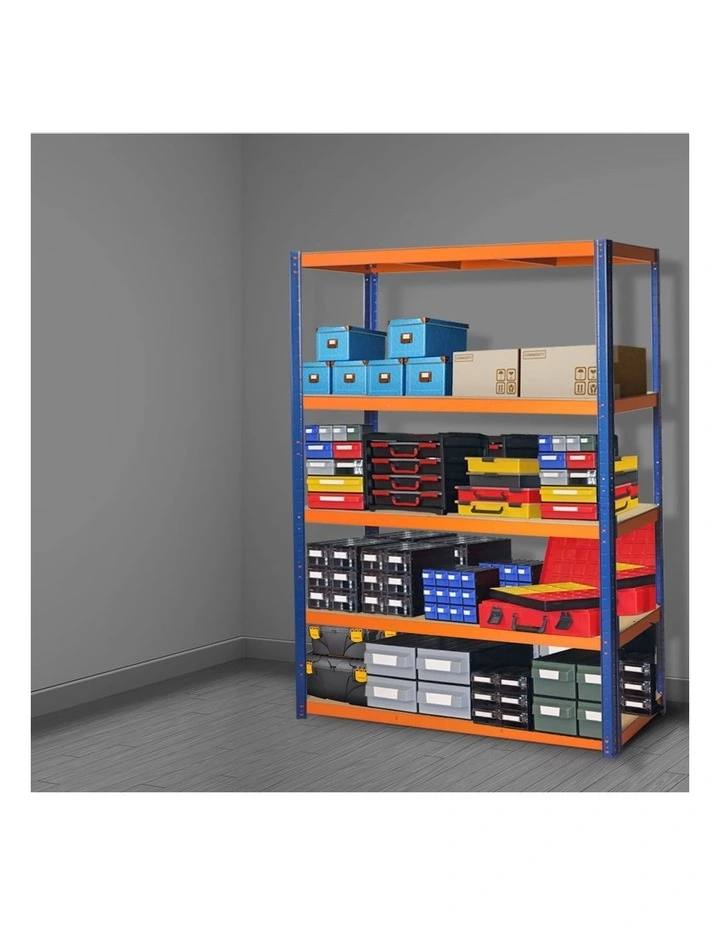 Warehouse Shelving Rack Pallet Racking Storage Steel 1.8X1.2X0.4M in Blue And Orange image 7