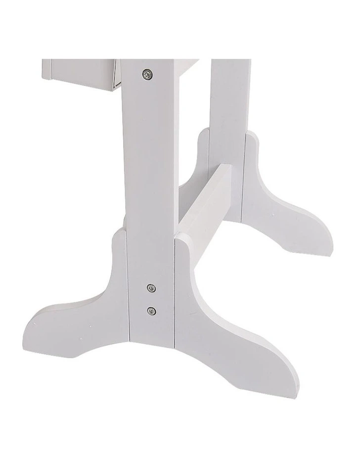 Mirror Jewellery Cabinet in White image 4