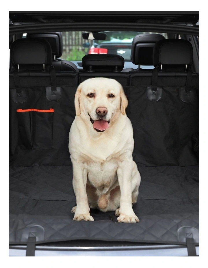 Pet Car Back Seat Cover in Black image 2
