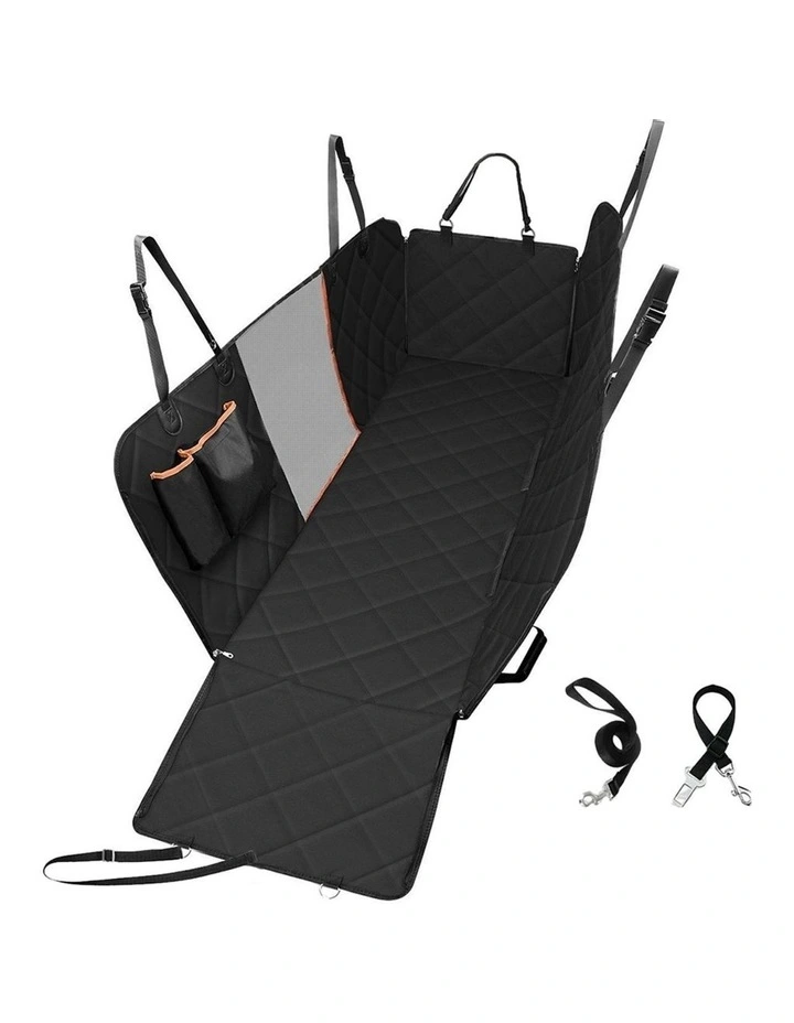 Pet Car Back Seat Cover in Black image 7