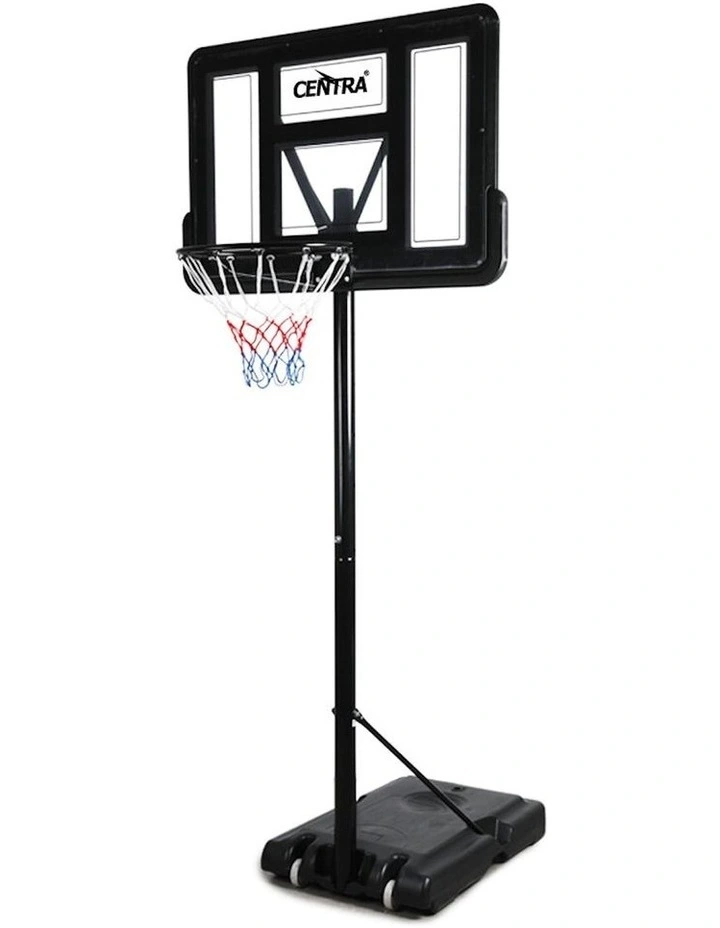 Basketball Hoop Stand Portable 3.05M Height Adjustable Net Ring Backboard in Black image 1