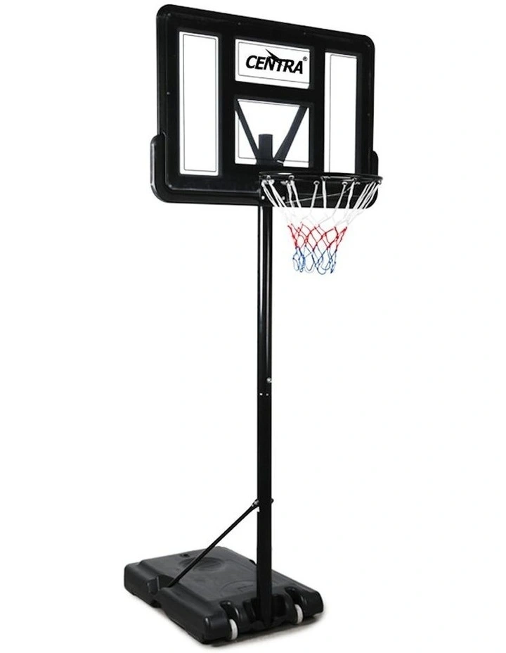 Basketball Hoop Stand Portable 3.05M Height Adjustable Net Ring Backboard in Black image 2