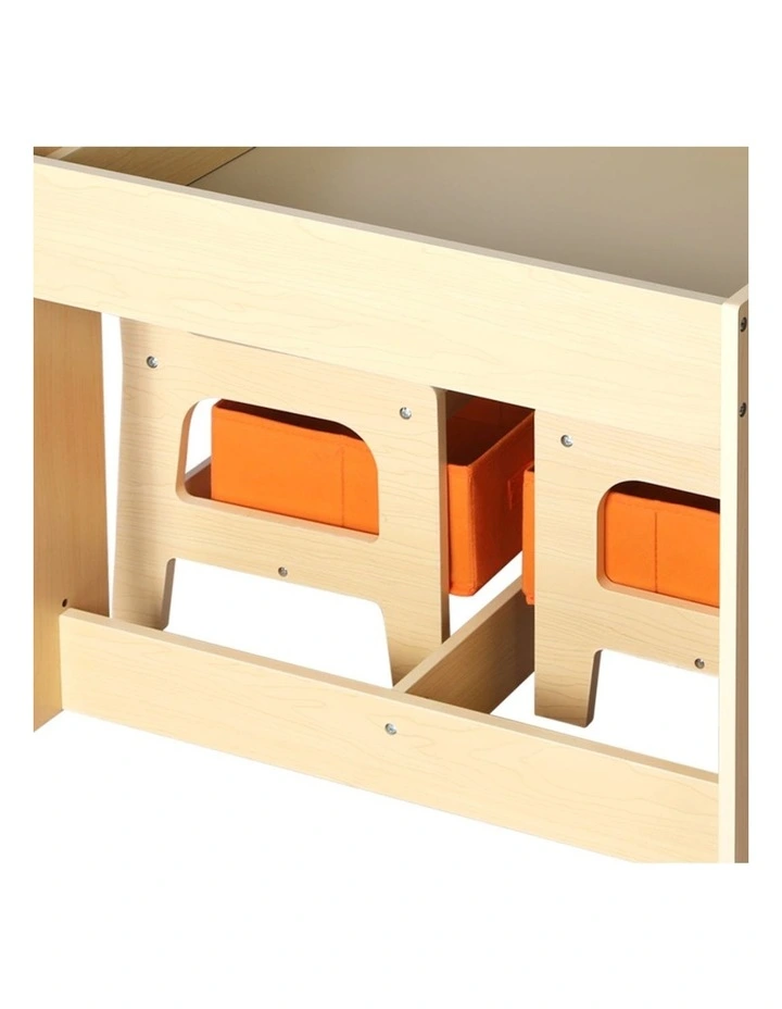 Kids Table and Chairs Set with Storage image 4