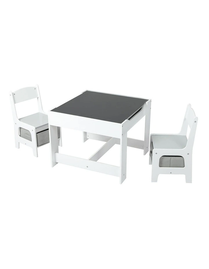 Table and Chairs Set in White image 2