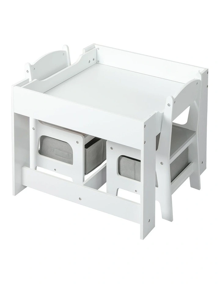 Table and Chairs Set in White image 4