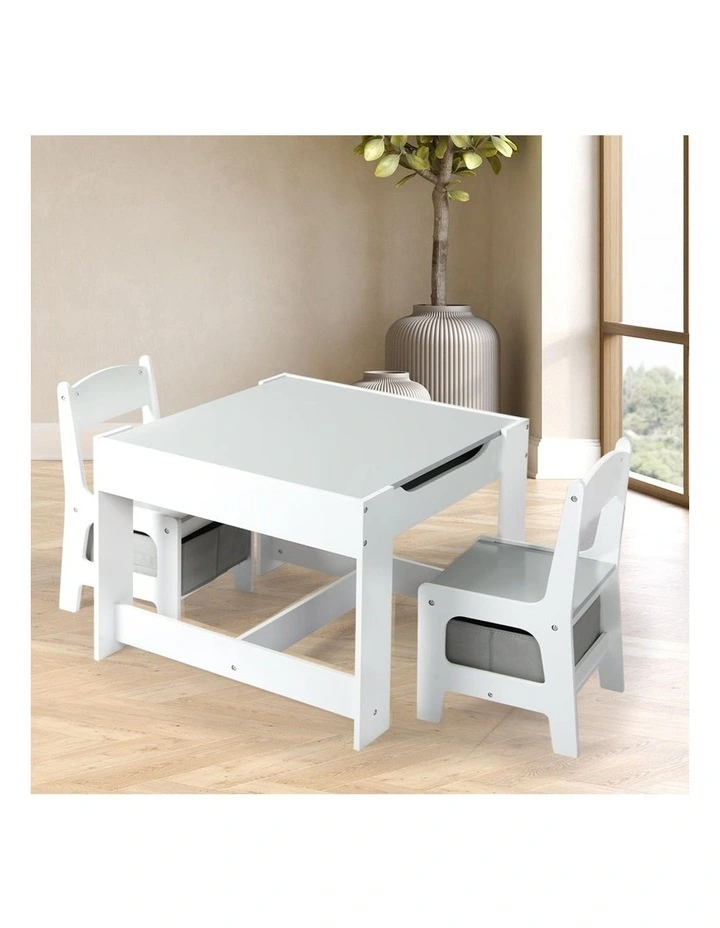 Table and Chairs Set in White image 7