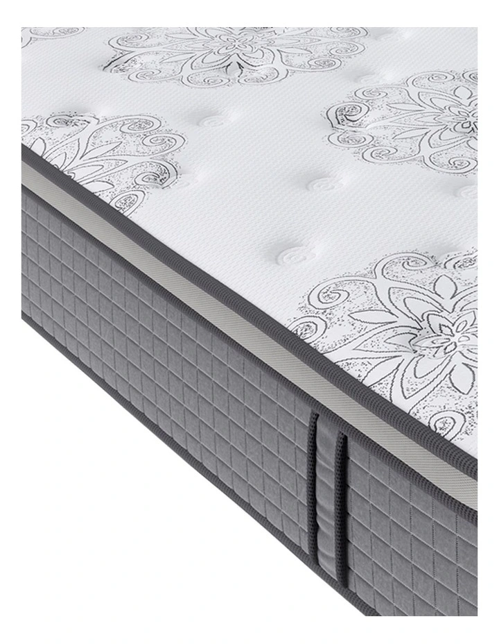 Medium Firm Super King Spring Mattress in White image 4