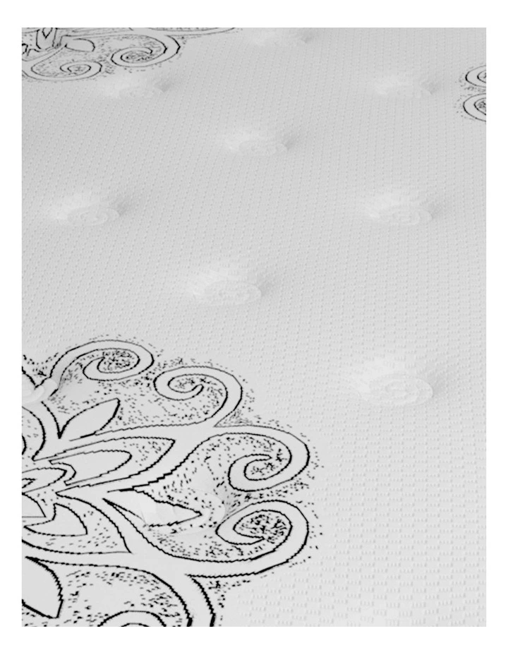 Medium Firm Super King Spring Mattress in White image 6