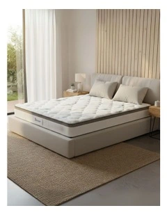 Medium Firm Double Size Spring Mattress in White