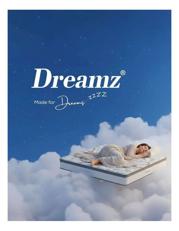 DreamZ Medium Firm Double Size Spring Mattress In White image 3