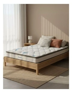 25CM Medium Single Size Spring Mattress in White