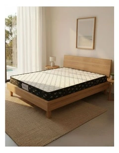 Double Spring Mattress Medium Soft 16cm in White