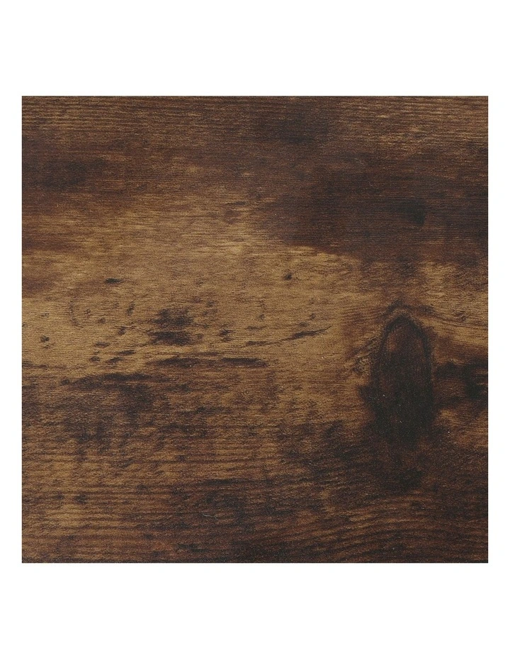 2x Bedside Wood Side Table in Brown image 6