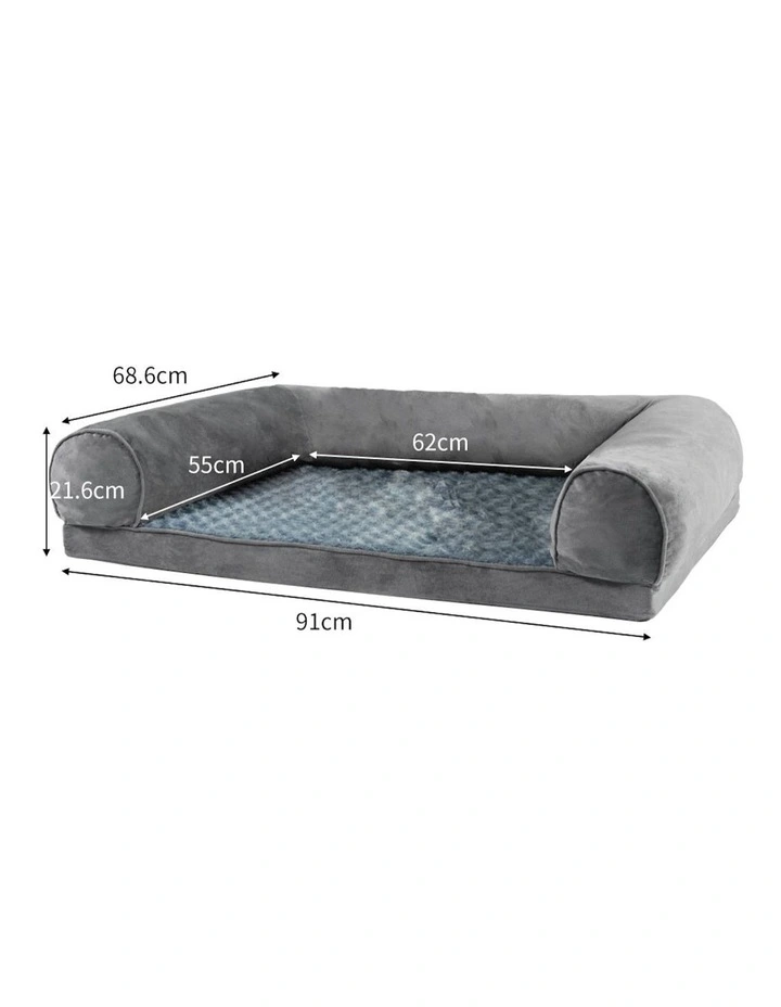Large Orthopaedic Pet Bed in Grey image 3