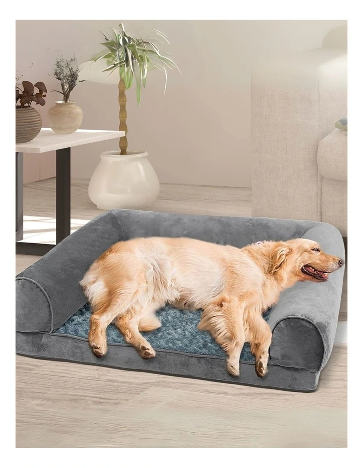 Large Orthopaedic Sofa Bed in Grey image 2