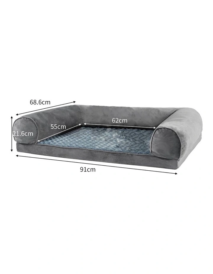 Large Orthopaedic Sofa Bed in Grey image 3
