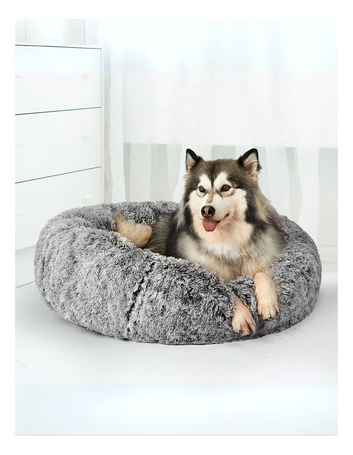Large Calming Pet Bed in Charcoal image 7