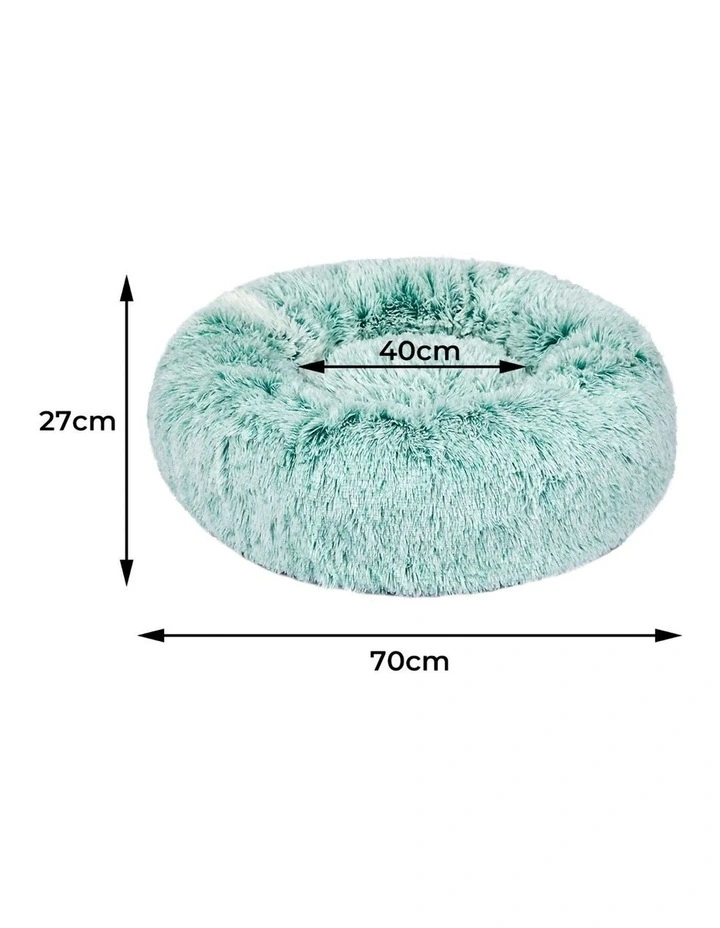 Medium Donut Nest Pet Bed in Teal image 3