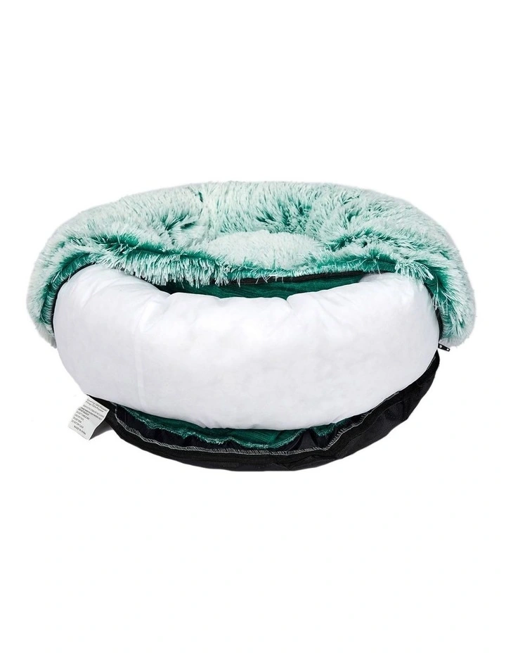 Medium Donut Nest Pet Bed in Teal image 5