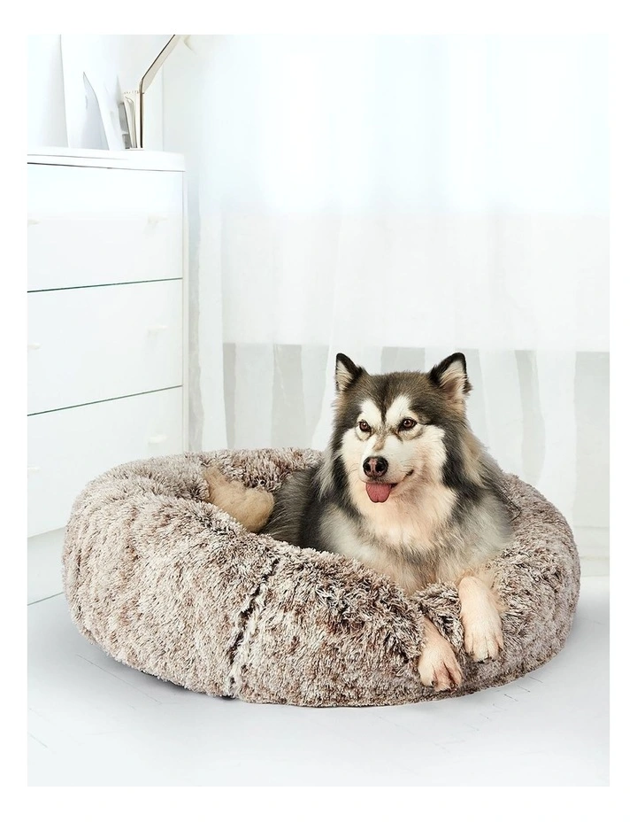 XXL Round Pet Bed in Coffee image 2