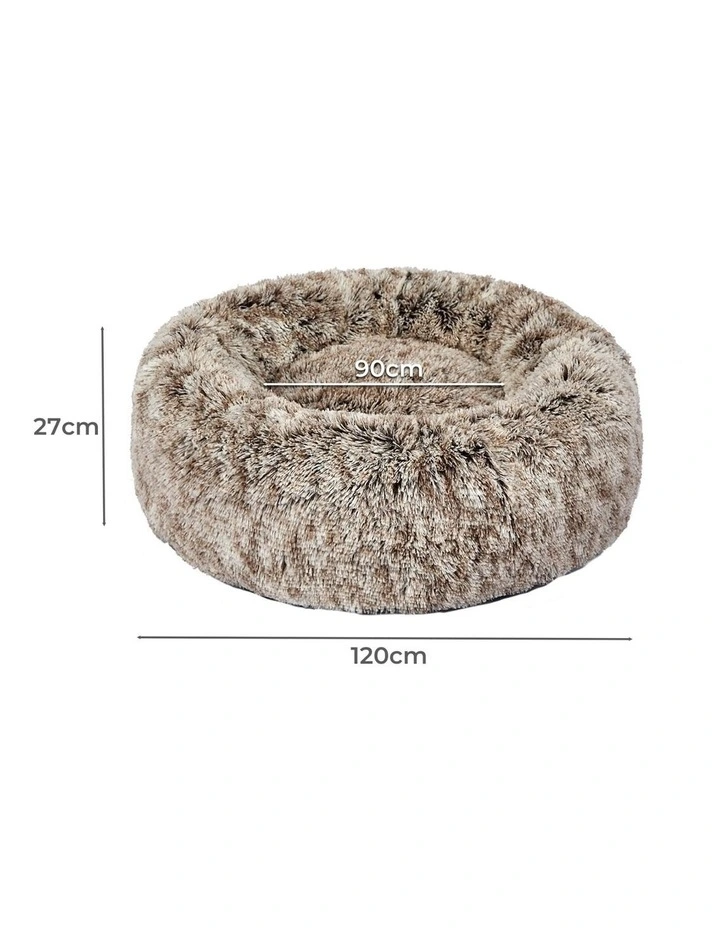 XXL Round Pet Bed in Coffee image 3