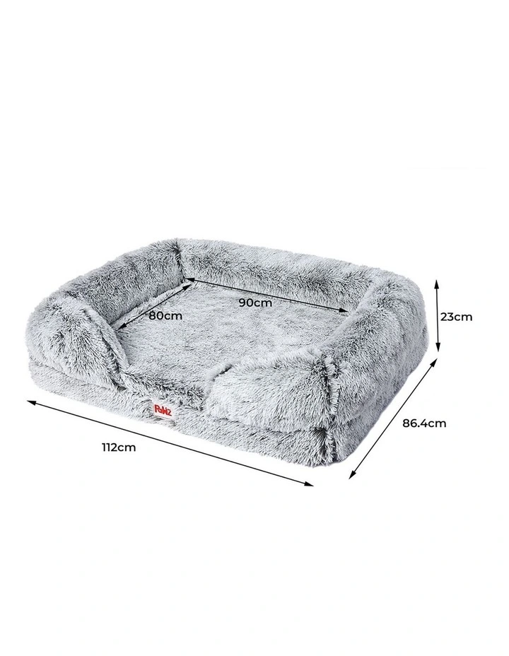 Large Orthopedic Sofa Bed in Light Grey image 3
