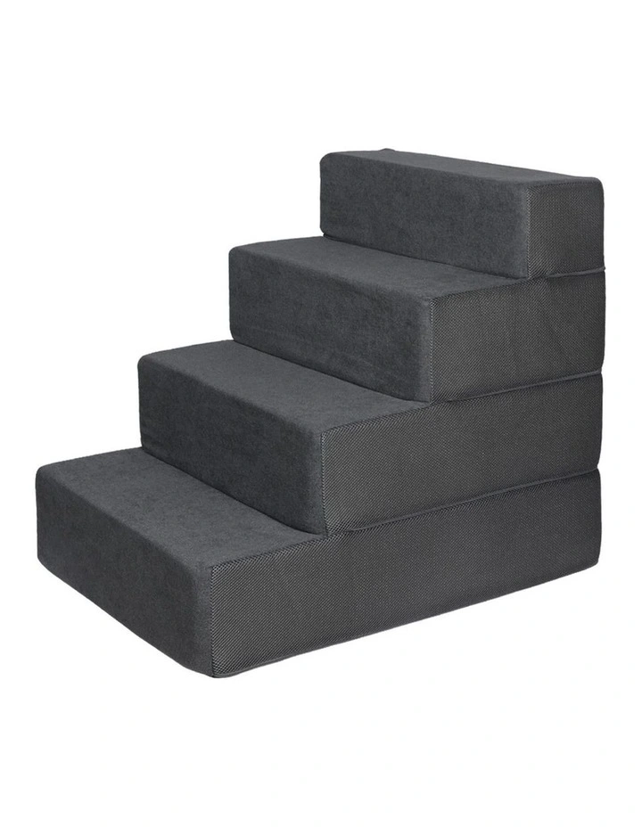 Large Portable Dog Ramp 4 Steps in Grey image 7