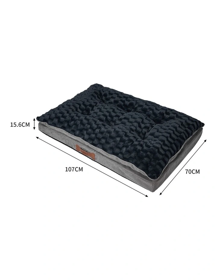 Large Memory Foam Calming Bed in Dark Grey image 3