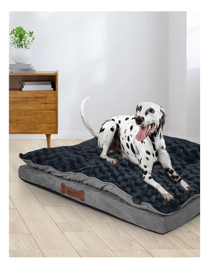 Large Memory Foam Calming Bed in Dark Grey image 7