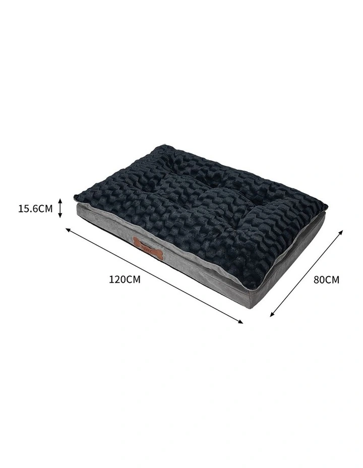 XL Memory Foam Calming Bed in Dark Grey image 3