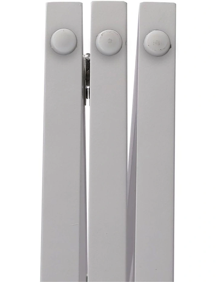 3 Panel Wooden Dog Fence in White image 4