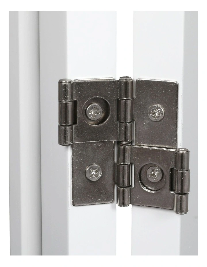 3 Panel Wooden Dog Fence in White image 5