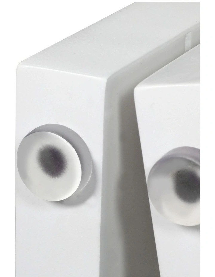 3 Panel Wooden Dog Fence in White image 6